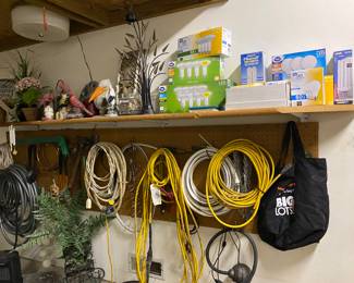 Misc Hoses, Extension  Cords, Light Bulbs