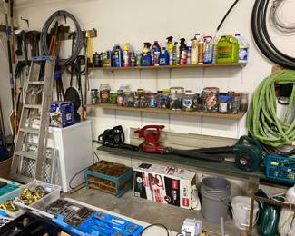 Chainsaws, leaf blowers, chest freezer