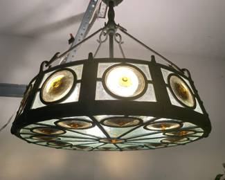 Tiffany Studios “Bulls Eye” Chandelier 