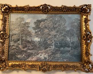 large plastic framed print