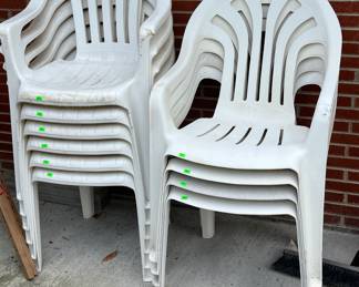 plastic yard chairs