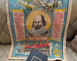 English Shakespeare souvenir towel