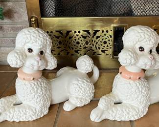 white poodle figurines
