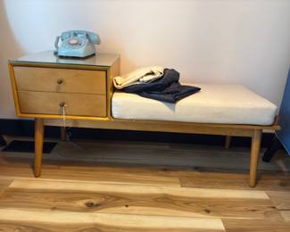 Mid-century telephone bench