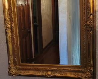 Gold framed mirror