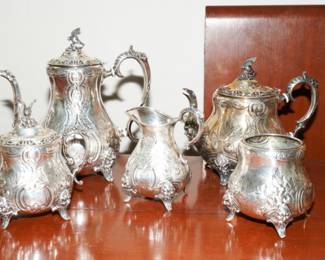 Sheffield Kentshire silverplated tea set