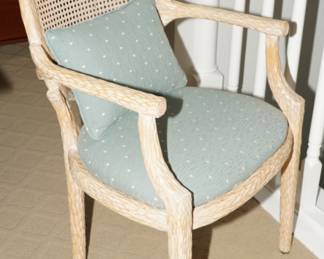 Rattan upholstered chair