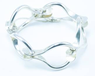 Art deco designer sterling bracelet