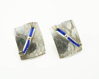 Sterling & lapis earrings
