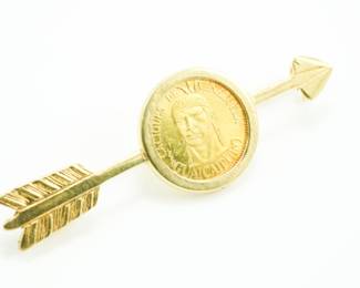 14k & bullion pin