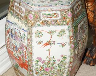 Vintage Asian garden seat