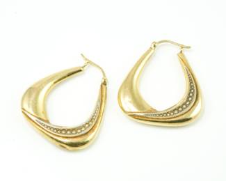 14k hoop earrings