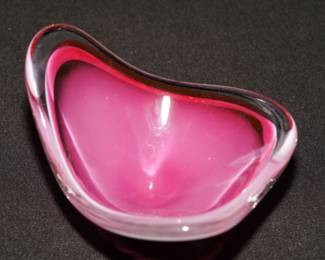 Opal pink Murano bowl