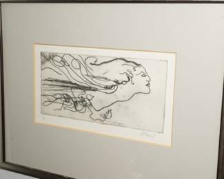 Figural etching by P. Paul-#1/5