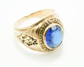 Christopher Columbus class ring in 10k gold