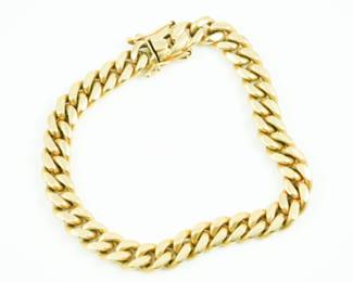 14k chain link bracelet