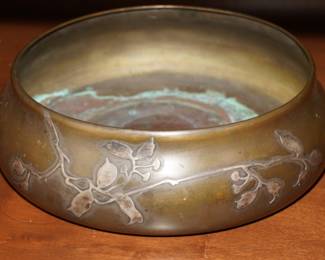 Sterling over copper bowl