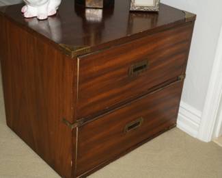 Veneered file cabinet