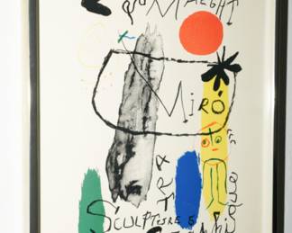 "Galeri Maeght" lithograph by Joan Miro
