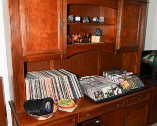 Stanley Furniture executive desk with bookcase attachment