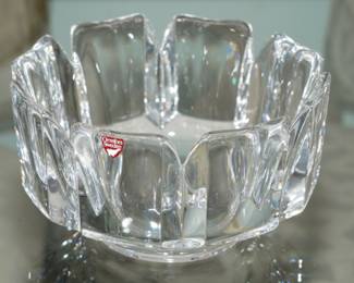 Orrefors Corona crystal bowl