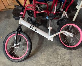 Lots of bicycles in different shapes and sizes
