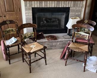 Hand painted Hitchcock chairs