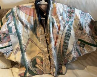 Handcrafted clothing by Anne Eckley  Reversible come on a jacket