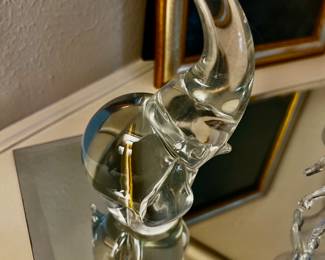 Elephant Glass Figurine 