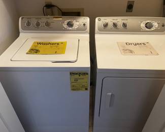 GE Top Load Washer & Dryer