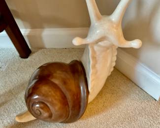 Large ceramic snail