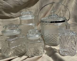 Variety of glass jars.