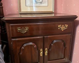 One of two available Ethan Allen nightstand.