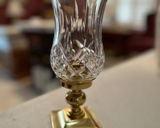 One of two available Waterford Lismore hurricanes.