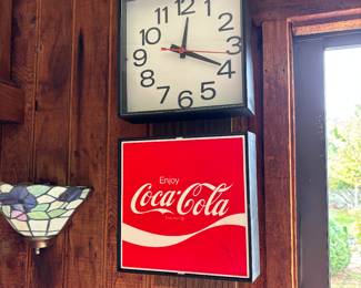 Vintage coca-cola clock