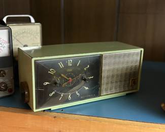 Mid century modern clock radio