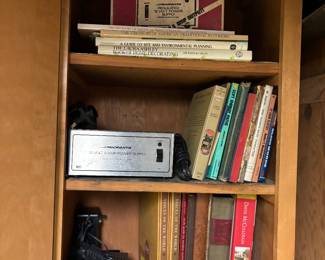 12V power supply, books