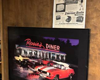 Classic car poster