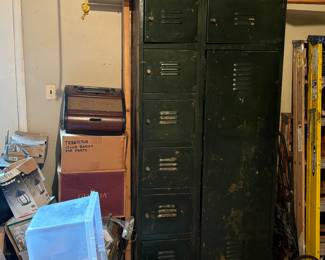 Green 1930's locker
