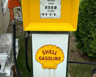 Vintage Shell gas pump