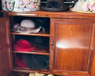 Wide selection of hats