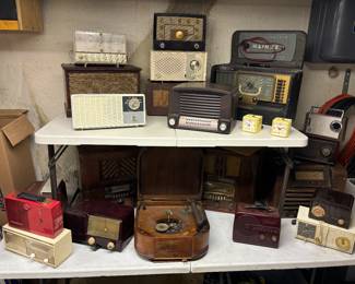 Vintage record player, radios, Zenith Trans-Oceanic radio