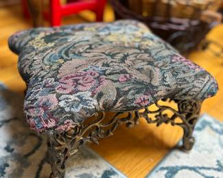 Victorian step stool / ottoman 