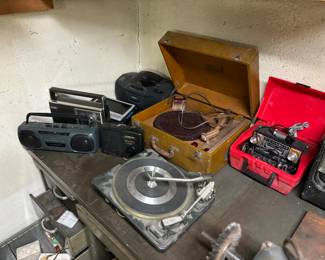 Record players, radios