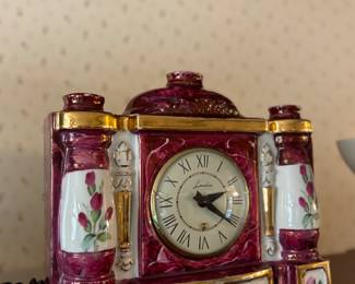 Antique porcelain clock