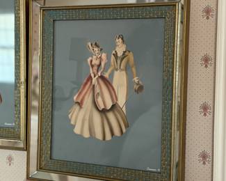 Second 1940's print, victorian couple 