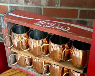 Copper mugs 