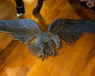 Large metal eagle