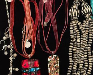 Murano glass necklaces, jewelry