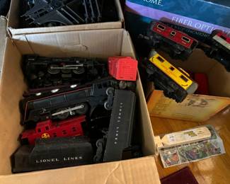 Antique trains including Lionel and Marx